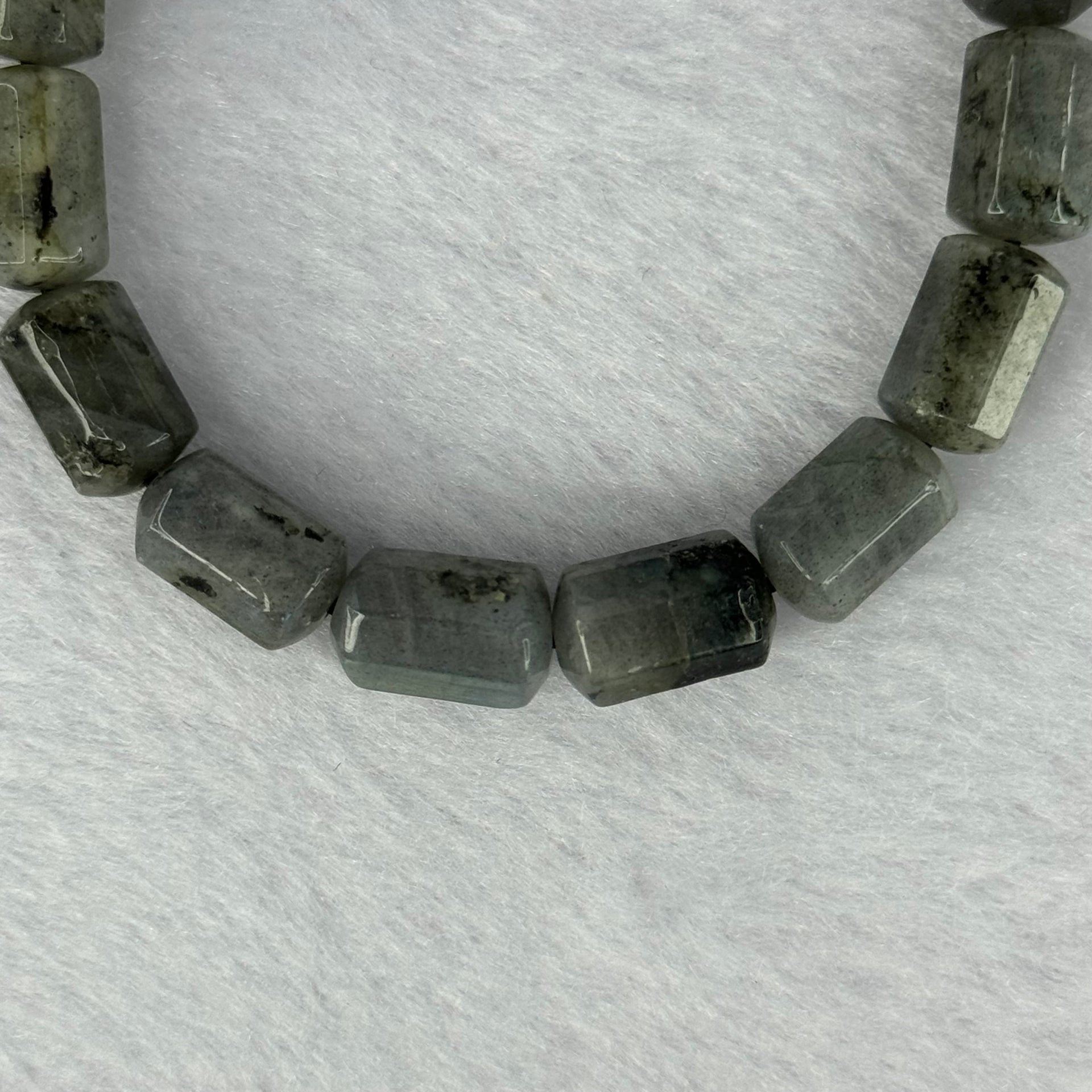 Natural Labradorite Bracelet 21.29g 16cm 12.6 by 7.8mm 16 Lulu Tong - Huangs Jadeite and Jewelry Pte Ltd