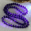 Good Grade Natural Amethyst Necklace 46.18g 53cm 7.8mm 75 Beads