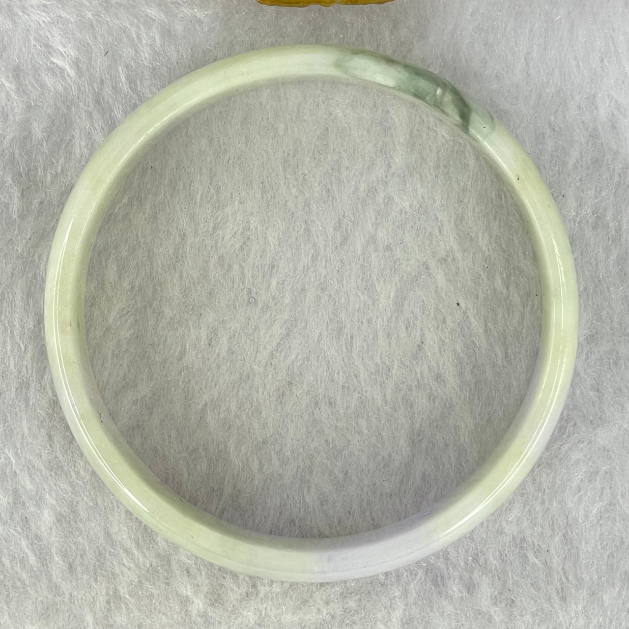 Type A Lavender and Green Jadeite Bangle Internal Diameter 52.0mm 24.79g 13.4 by 4.1mm (External Rough)