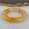 Transparent Peach Yellow Quartzite Jade Bangle 天山水沫玉手镯 43.05g Internal Diameter 48.3mm 13.3 by 9.3mm