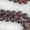 Natural Dark Red Medicine Amber Beads Necklace 天然红药琥珀项链  35.36g 56cm 9.0 - 12.0mm 56 Beads