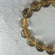 Natural Golden Rutilated Quartz Beads 天然金发水晶手链 73.30g 20cm 15.7mm 15 Beads - Huangs Jadeite and Jewelry Pte Ltd