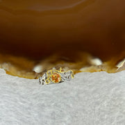 Natural Citrine in 925 Sliver Ring (Adjustable Size) 925银天然黄水晶戒指 2.03g 4.5 by 3.8 by 2.7mm - Huangs Jadeite and Jewelry Pte Ltd