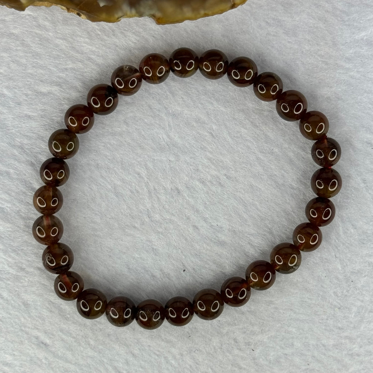 Natural Auralite 23 Quartz Beads Bracelet 天然极光23手镯 11.32g 15.5cm 6.8mm 28 Beads