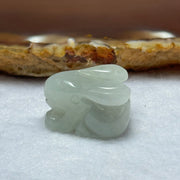 Type A Lavender Jadeite Rabbit Pendant 8.21g 20.5g by 16.1 by 13.8mm - Huangs Jadeite and Jewelry Pte Ltd