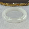 White Quartzite Jade Bangle 天山玉手镯 Internal Diameter 54.4mm 50.89g 13.9 by 8.9mm