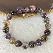 Natural Auralite Crystal Bracelet 33.11g 10.8 mm 19 Beads - Huangs Jadeite and Jewelry Pte Ltd