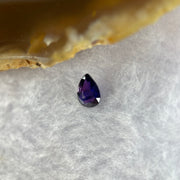 Natural Faceted Tear Drop Shape Blue Sapphire 0.85 ct 7.0 by 4.9 by 2.5mm - Huangs Jadeite and Jewelry Pte Ltd