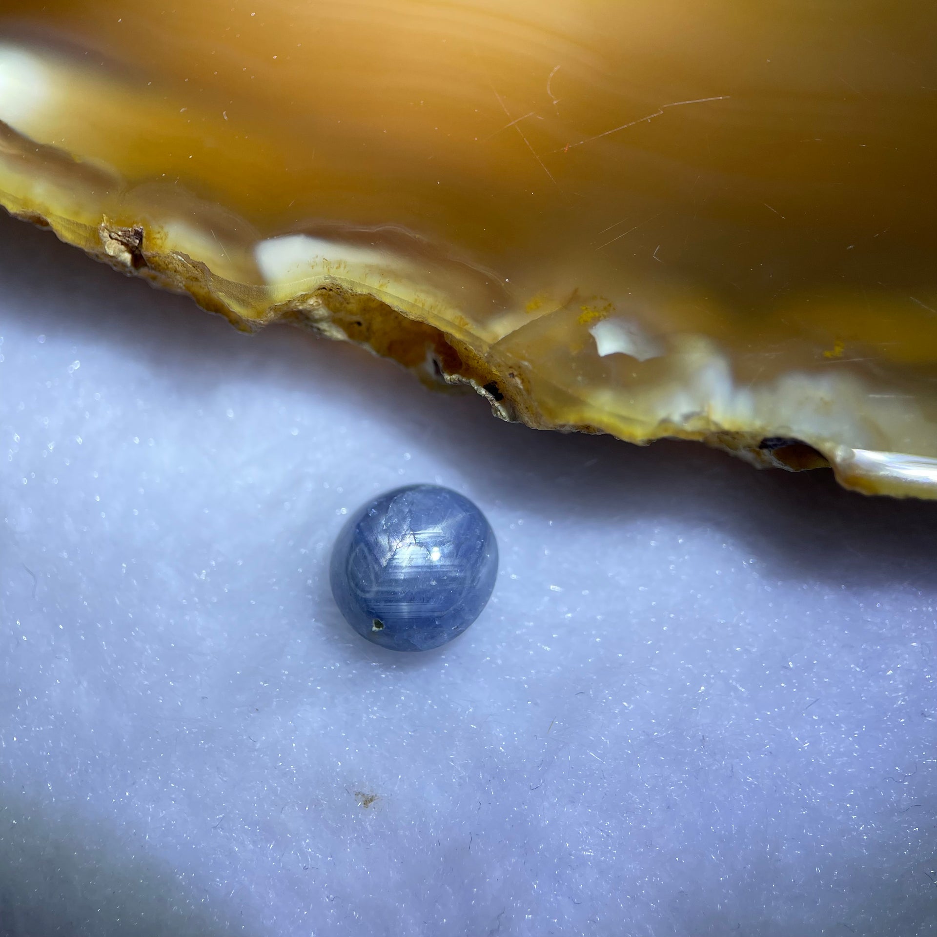 Natural Blue Star Sapphire 4.15 ct 8.5 by 8.1 by 5.3mm - Huangs Jadeite and Jewelry Pte Ltd