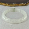 White with Green Piao Hua Quartzite Jade Bangle 天山玉手镯 Internal Diameter 57.8mm 44.10g 11.9 by 11.5mm