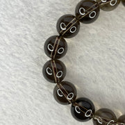 Natural Smoky Quartz Bracelet 42.19g 18cm 12.3mm 17 Beads - Huangs Jadeite and Jewelry Pte Ltd