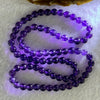 Good Grade Natural Amethyst Necklace 39.39g 52cm 7.2mm 79 Beads