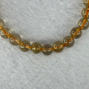 Natural Golden Rutilated Quartz Beads 天然金发水晶手链 13.23g 15.5cm 7.3mm 27 Beads - Huangs Jadeite and Jewelry Pte Ltd