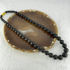 Natural Black Amber Beads Bracelet 天然大黑天翁琥珀项链 31.58g 30cm  7.1 - 14.9mm 51 Beads