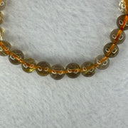 Natural Golden Rutilated Quartz Beads 天然金发水晶手链 15.33g 15.5cm 7.9mm 25 Beads - Huangs Jadeite and Jewelry Pte Ltd