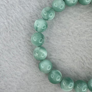 Green crystal green stone bracelet, sea grain stone for Fortune, Job Promotion
 绿色水晶绿纹石手链海纹石绿绒晶串圆珠手串补木招财职务升迁升职 28.32g 10.3 mm 20 Beads - Huangs Jadeite and Jewelry Pte Ltd