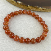 Good Grade Natural Sunstone, Heliolite and Aventurine Feldapar Beads Bracelet 天然金太阳日光石珠手链 15.34g 15.5 cm 8.0 mm 24 Beads - Huangs Jadeite and Jewelry Pte Ltd