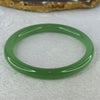 Transparent Green Quartzite Jade Bangle 天山玉手镯 Internal Diameter 59.5mm 27.39g 8.3 by 8.3mm