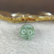 Type A Green Piao Hua Jadeite Bead 4.47g 13.9 by 13.7mm - Huangs Jadeite and Jewelry Pte Ltd