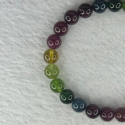 Good Grade Natural Tourmaline Beads Bracelet 好的天然碧玺珠手链 16.99g 16cm 7.6mm 25 Beads - Huangs Jadeite and Jewelry Pte Ltd