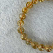 Natural Mountain Yellow Pyramid citrine bracelet 金字塔黄水晶手牌 15.13g 15cm 7.7mm 24 Beads - Huangs Jadeite and Jewelry Pte Ltd