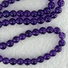 Good Grade Natural Amethyst Necklace 40.44g 52cm 7.3mm 79 Beads