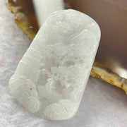 Type A White Lavender Jadeite Shan Shui 11.07g 27.1 by 40.3 by 5.2mm - Huangs Jadeite and Jewelry Pte Ltd