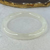 Transparent to White Quartzite Jade Bangle 天山玉手镯 60.6mm Bangle 38.60g 10.3 by 8.5mm