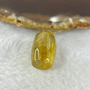 Good Grade Natural Golden Rutilated Quartz Crystal Lulu Tong Barrel 天然金顺发晶水晶露露通桶 
4.69g 17.4 by 12.5mm - Huangs Jadeite and Jewelry Pte Ltd