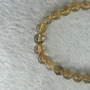 Natural Golden Rutilated Quartz Beads 天然金发水晶手链 15.10g 15cm 7.8mm 25 Beads - Huangs Jadeite and Jewelry Pte Ltd