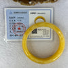 Yellow Quartzite Jade Bangle 天山玉手镯 Internal Diameter 62.6mm 74.70g 18.1 by 8.8mm