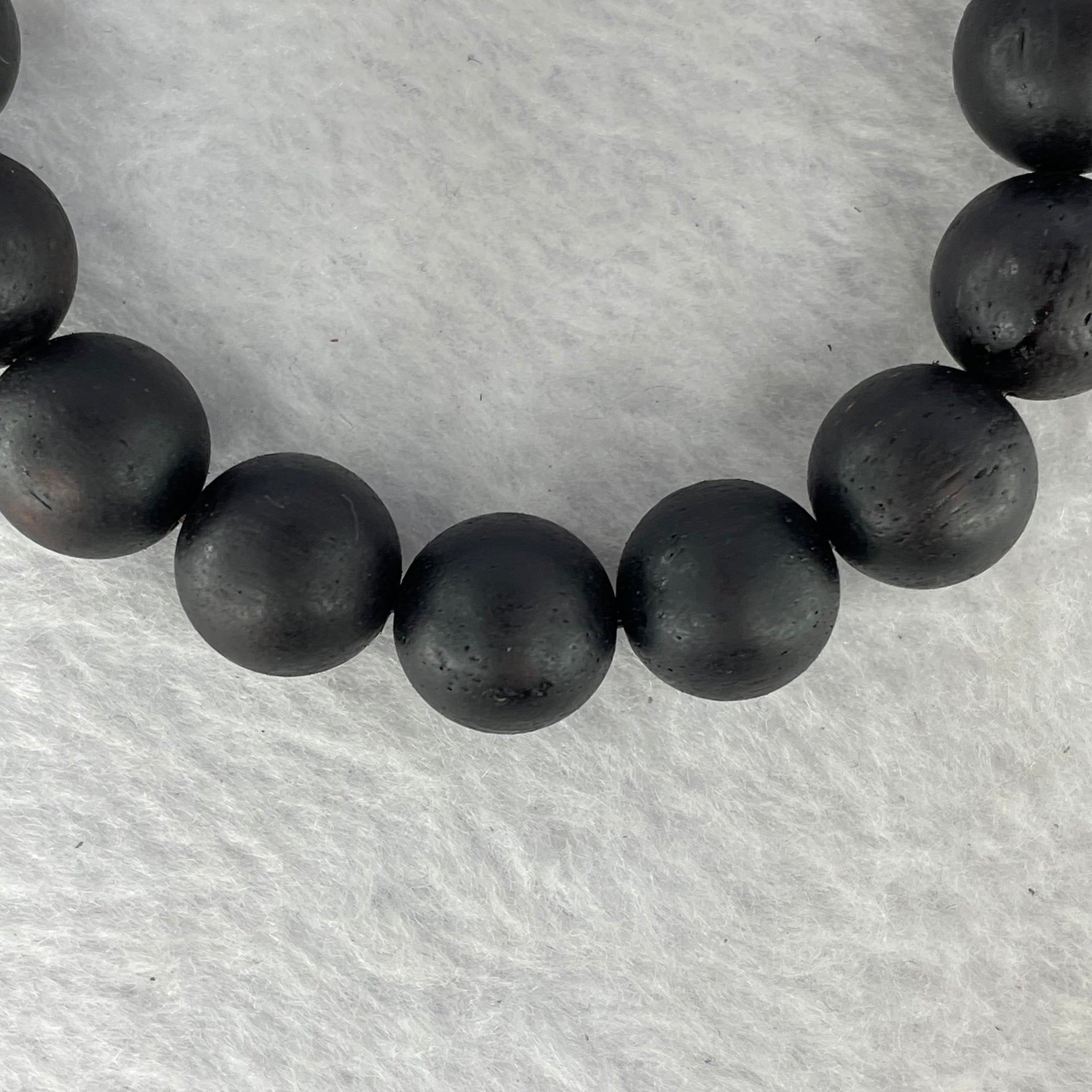 Natural Wild Hainan Jiang Zhen Xiang ( Acronychia Pedunculata) Beads Bracelet (Sinking Type) 天然野生海南降真香珠手链 14.22g 18cm / 12.3mm 17 Beads - Huangs Jadeite and Jewelry Pte Ltd