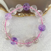 Natural super 7 Crystal Bracelet 58.09g 13.9mm 15beads - Huangs Jadeite and Jewelry Pte Ltd