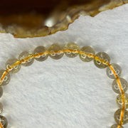 Natural Golden Rutilated Quartz Beads 天然金发水晶手链 14.74g 15cm 7.9mm 24 Beads - Huangs Jadeite and Jewelry Pte Ltd