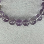 Natural Super 7 Amethyst Beads Bracelet 天然紫超七手链 24.90g 16cm 9.8mm 20 Beads - Huangs Jadeite and Jewelry Pte Ltd