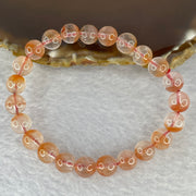 Natural Ferruginous Quartz Bracelet 17.08g 15cm 8.3mm 23 Beads - Huangs Jadeite and Jewelry Pte Ltd