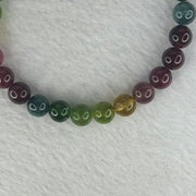 Good Grade Natural Tourmaline Beads Bracelet 好的天然碧玺珠手链 15.63g 16cm 7.3mm 26 Beads - Huangs Jadeite and Jewelry Pte Ltd