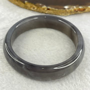 Natural Dark Grey Agate Bangle 48.57g Inner Diameter 53.9mm 14.6 by 7.6mm - Huangs Jadeite and Jewelry Pte Ltd