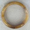 Peach Yellow Purple Quartzite Jade Bangle 天山玉手镯 63.0mm 75.54g 18.4 by 9.9mm