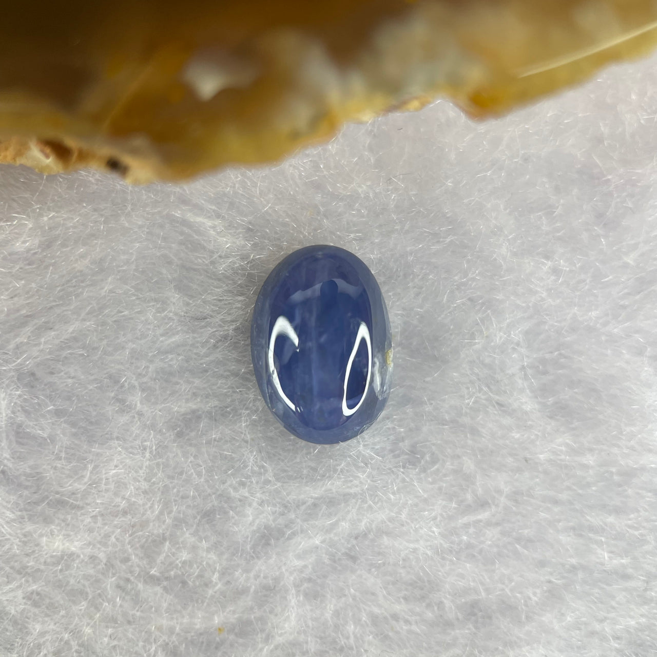 Natural Blue Sapphire Cabochon 3.50 ct 10.2 by 7.3 by 4.5mm - Huangs Jadeite and Jewelry Pte Ltd