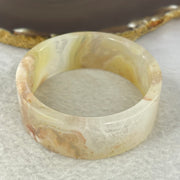 Natural Flower Agate Bangle 40.87g 20.2 by 5.0 mm Internal Diameter 51.3 mm - Huangs Jadeite and Jewelry Pte Ltd