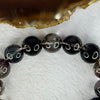 Rare XL Very Good Grade Natural Transparent Dark Black Super 7 Beads Bracelet 非常好的等级天然透明深黑色超级七珠手链 68.46g 20cm 14.9mm 16 Beads