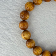 Natural Old Yabai Thuja Wood Beads Bracelet 老树崖柏手链 9.88g 16.5cm 10.2mm 19 Beads - Huangs Jadeite and Jewelry Pte Ltd