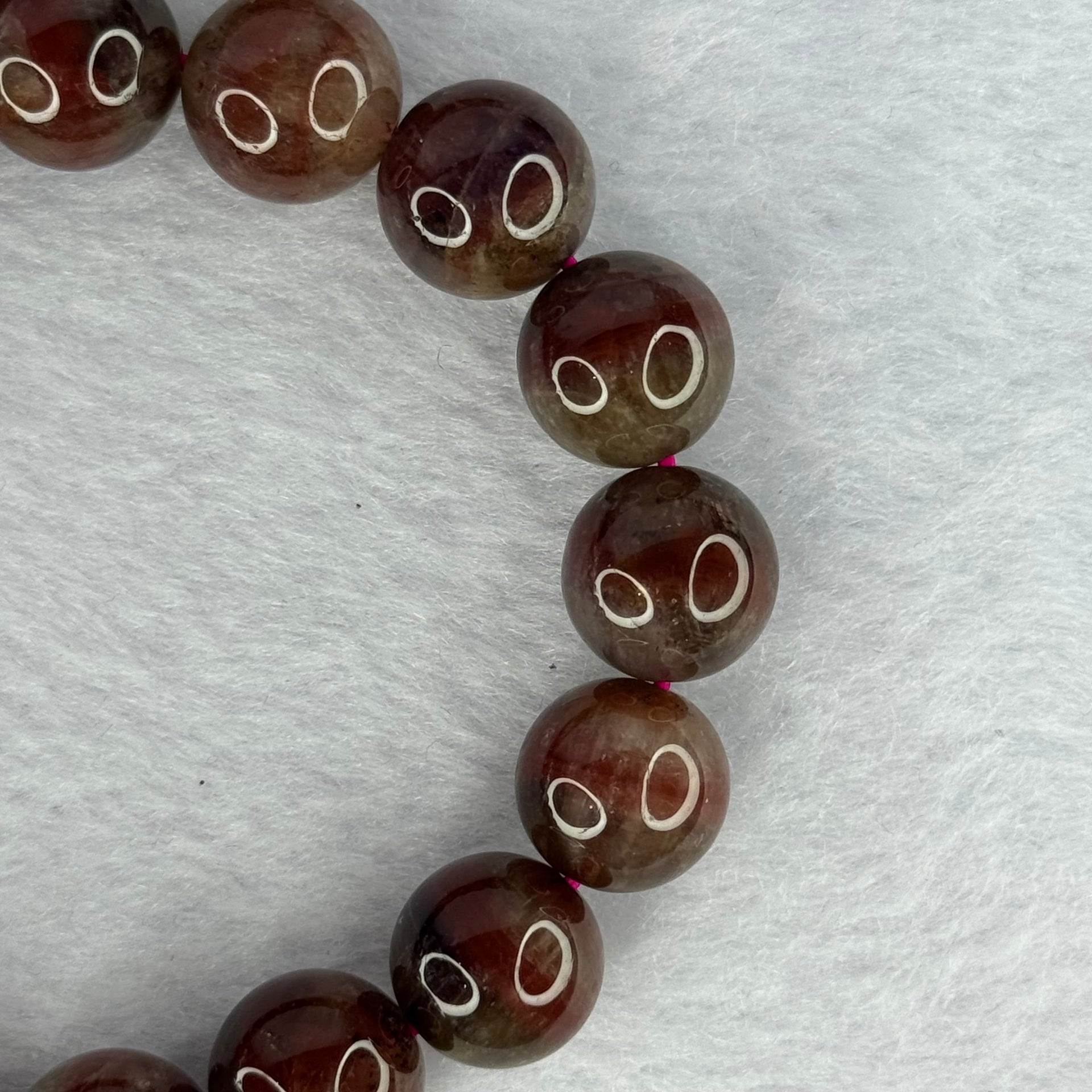 Above Average Natural Auralite 23 Bracelet 天然激光23手链 42.70g 18cm 12.2mm 17 Beads - Huangs Jadeite and Jewelry Pte Ltd