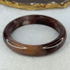 Transparent Dark Purple with Yellow Quartzite Jade Bangle 天山玉手镯 Internal Diameter 60.7mm 57.29g 13.4 by 9.1mm