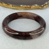 Transparent Dark Purple with Yellow Quartzite Jade Bangle 天山玉手镯 Internal Diameter 60.7mm 57.29g 13.4 by 9.1mm