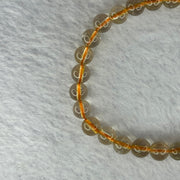 Natural Golden Rutilated Quartz Beads 天然金发水晶手链 12.90g 15.5cm 7.3mm 27 Beads - Huangs Jadeite and Jewelry Pte Ltd