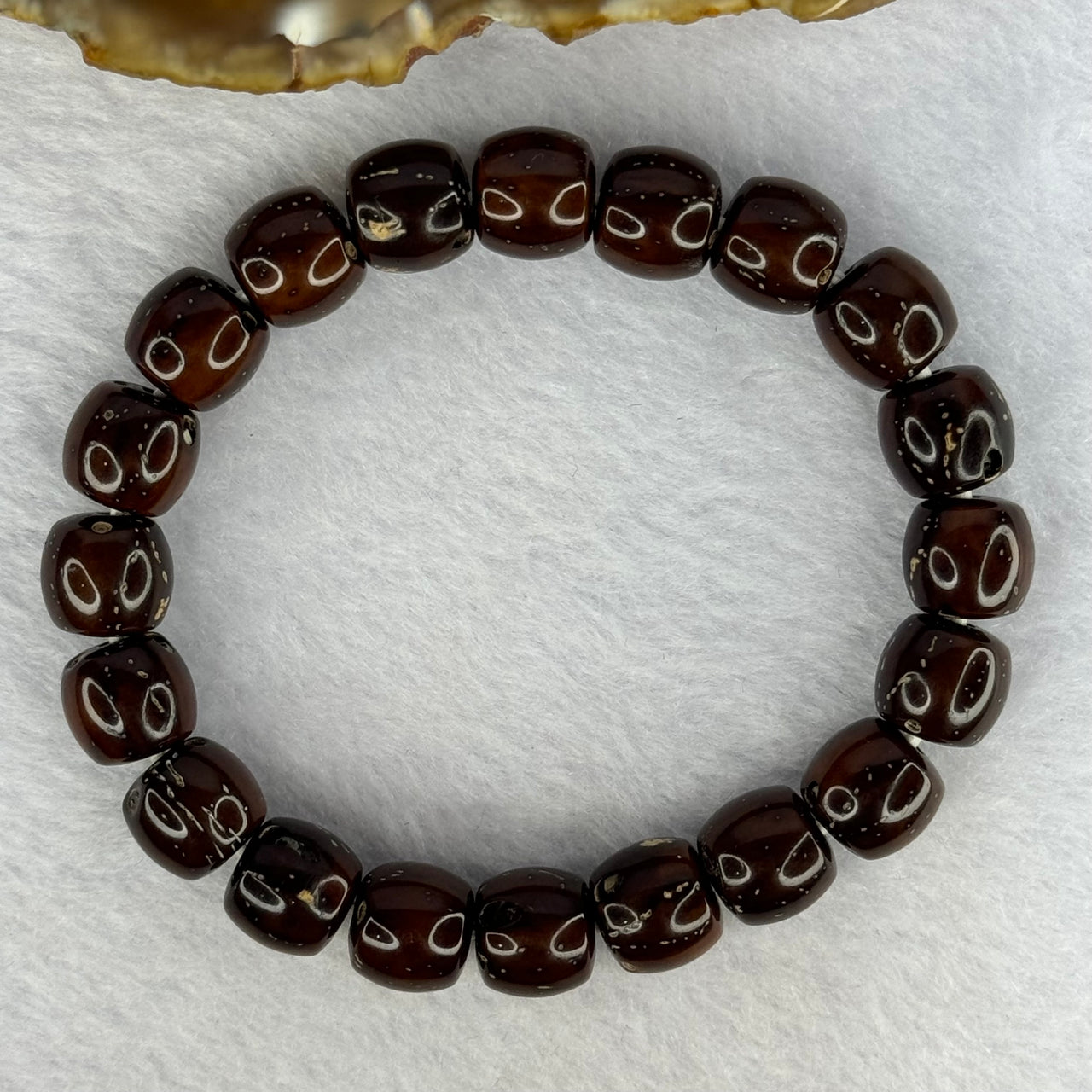 Old Bodhi Seed Beads Bracelet 紫金鼠手链 13.68g 17.5cm 10.6mm 20 Beads