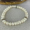 Natural White Pearl Bracelet 11.93g 7.1 mm 31 Pearls - Huangs Jadeite and Jewelry Pte Ltd