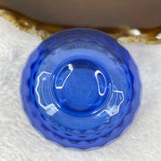 Blue Bowl Luili Display 68.76g 61.0 by 36.7mm - Huangs Jadeite and Jewelry Pte Ltd